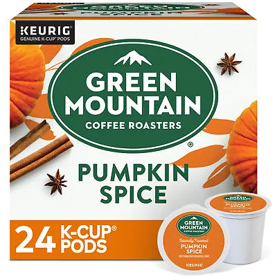 Green Mountain Coffee Roasters Pumpkin Spice Coffee K-Cups Light Roast 24 • $14.99