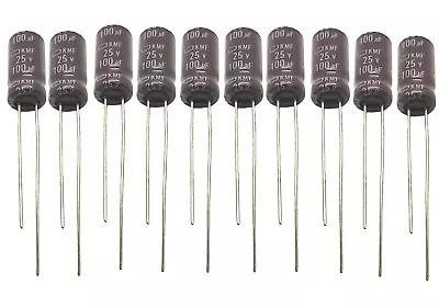 100uF 25v Electrolytic Capacitor Samsung KMF - Pack Of 10 • £2.95