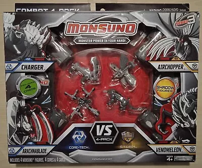 Monsuno Combat 4-Pack Figures Shadow Charger Airchopper Arachnablade Venomeleon • $69.99