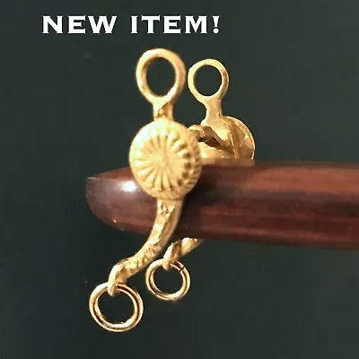 RDLC Small 1:6 Scale Loose Ring MARX PANCHO PONY WESTERN BIT Prototype GOLD-TONE • $19.99