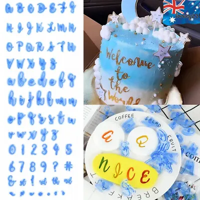 $10.99 • Buy Alphabet Letter Number Fondant Cake Biscuit Baking Mould Cookie Cutters Stamp AU