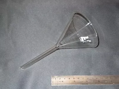 £8.99 • Buy Large Lab Funnel 100mm Borosilicate Glass NEW Chemistry Glassware