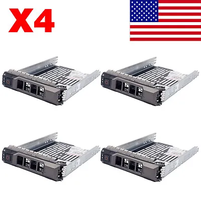 4PCS 3.5  Hot-Swap SATA HDD Hard Drive Tray Caddy Sled For Dell PowerEdge T410 • $28.81