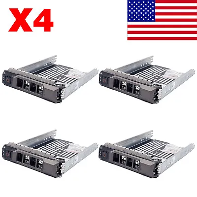 Lot Of 4x New 3.5  SAS SATA Tray Caddy For Dell Sled F238F G302D T710 R710 T610 • $28.81