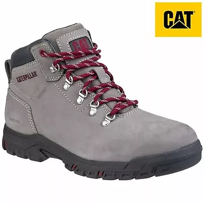 Women's Caterpillar CAT MAE Waterproof Work Safety Steel Toe Cap Grey Boots Size • $130.45