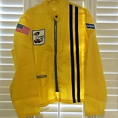 Vintage Ford Mustang Cobra Shelby Racing Jacket  LARGE • $189