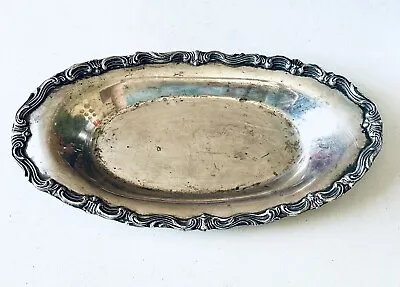 Vintage F.B. Rogers Silver Co. Silverplate Oval Serving Tray (13” X 7”) • $19.99