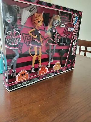 Toys R Us Exclusive Monster High Werecats Fearleading Doll Set NIB • $142.50