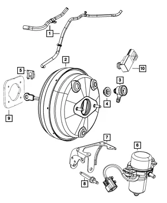 Genuine Mopar Vacuum Hose 5154997AE • $70.65