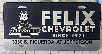 Felix The Cat License Aluminum Plate Insert Lowrider Chevy Truck Car Var. Colors • $15.25