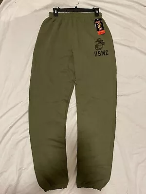 USMC PT Sweat Pant Marine Corps Issue - Military OD Green - Made In USA • $36.99