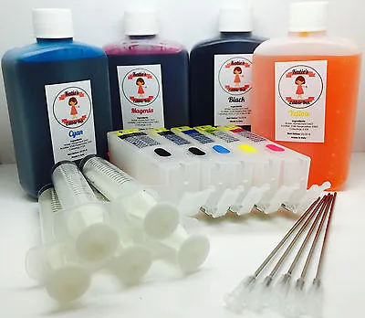 Refillable Katie's Edible Ink Cartridge Kit For Canon MG5250 MG5350 Printers • £26.99