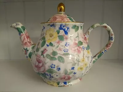 Vintage Chintz Teapot. Arthur Wood & Son. Staffordshire England. #6706 • $30