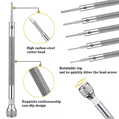 Precision Screwdriver Set 0.6-2.0mm Steel Micro Cross Flat Head TiyqR • £10.14