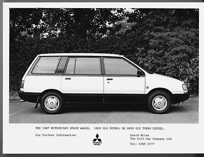Mitsubishi Space Wagon 1986-87 Original UK Market Press Photograph 1800 GLX TD • $12.43