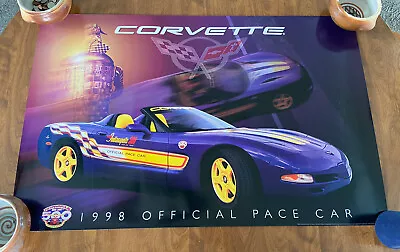 1998 Corvette Indianapolis 500 Pace Car Dealer Poster C5 Indy Pacecar 36  X 24  • $9.99