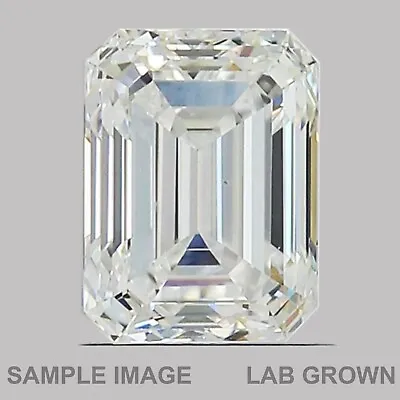 Emerald Cut D Color SI2 Clarity LabGrown Man Made Diamond 0.26 Carat • $77