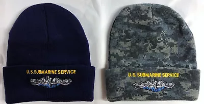 U.S. Submarine Service Watch Cap Made In USA Dolphins Force Sub Beanie Vet Hat • $20.90