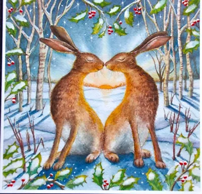 Badger Fox Hare Card Goddess Solstice Equinox Pagan Wife Daughter Handfasting • £2.89