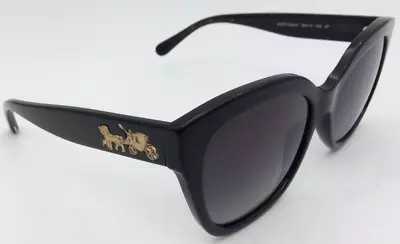 COACH Sunglasses HC8264 5002T3 Black/Gold Polarized 56 Mm • $175