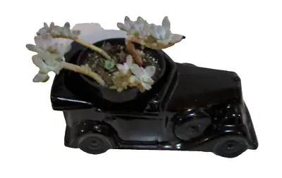 Vintage McCoy Black Roadster Car Planter Ceramic Floraline USA   • $10.99