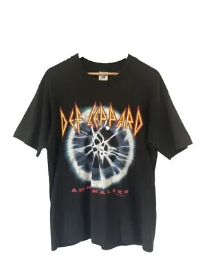 Vintage Rare Def Leppard Adrenalize Tour Band T Shirt 1992  Men’s Size Large  • $350