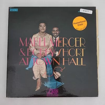 Mabel Mercer And Bobby Short At Town Hall PROMO LP Vinyl Record Album • $4.62