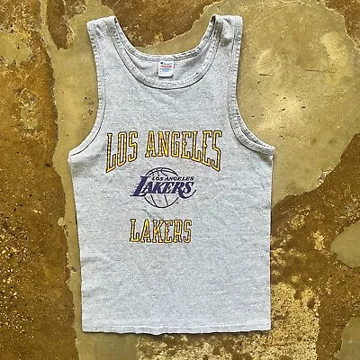 Vintage 80s Champion Los Angeles Lakers Tank Top Shirt Mens Medium Magic Johnson • $29.99