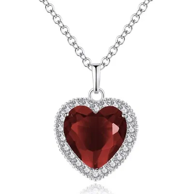 £4.50 • Buy Beautiful Red Titanic Heart Ocean Necklace Romantic Pendant Best Valentine Gift