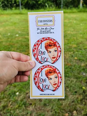 I Love Lucy Neoprene Car Coasters/nostalgic Car Coasters/50's Baby. • $6.99