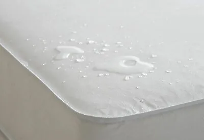 Waterproof Mattress Protector Cover Baby Cot Single Double Bed Sheet Topper • £6.99