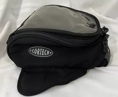 Cortech Super Mini Magnetic Tank Bag For Motorcycles W/Map Pocket Good Condition • $37.49