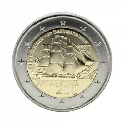 Estonia 2 Euro 2020 Commemorative Coin 200th Anniversary Discovery Of Antarctica • $6.30