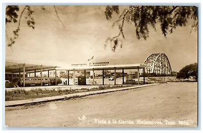 C1950's View To The Garita Matamoros Tamaulipas Mexico RPPC Photo Postcard • $29.95