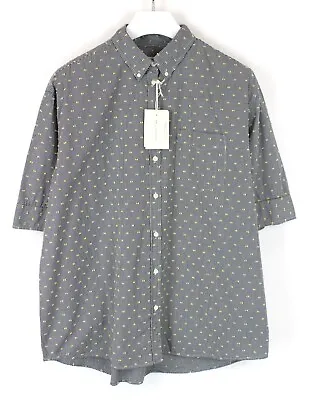 £35.99 • Buy GANT Rugger Dreamy Dobby Shirt Men's LARGE Short Sleeve Button Up Patterned
