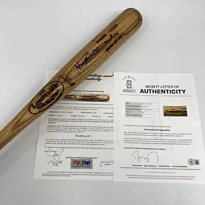 2002 Manny Ramirez Game-Used Signed Louisville Slugger S320 Baseball Bat PSA DNA • $1499