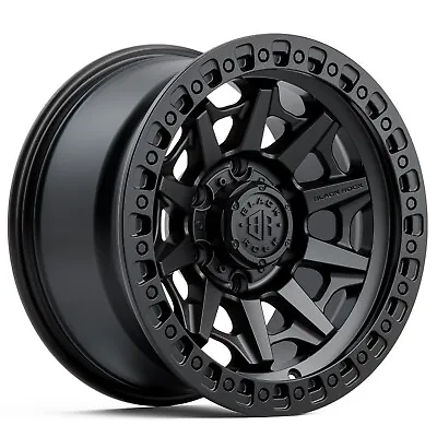 18  Wheels For Navara Np300 Black Rock Cage Satin Black Rims 18x9 6x114.3 Nissan • $1639