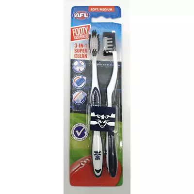 Afl Toothbrush Geelong 2 Pack • $20.95