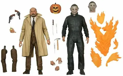 NECA Halloween 2 Myers & Dr Loomis 2 Pack Set 7  Action Figures New Official • £79.99