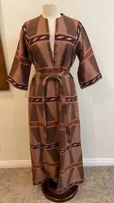 $495 • Buy Vintage Jim Thompson Thailand Ethnic Woven Fabric Maxi Dress RARE