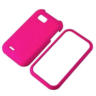 For LG MyTouch Q C800 LGC800 Faceplate Snap-on Phone Hard Cover Case - Hot Pink • $8.75
