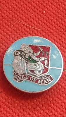 £7 • Buy Vintage 60's/70's Isle Of Man TT Motorcycle Enamel Pin Badge.