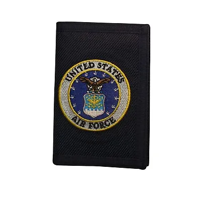 $11.99 • Buy US Air Force Logo Semper Fi Tri-fold Wallet Black AF