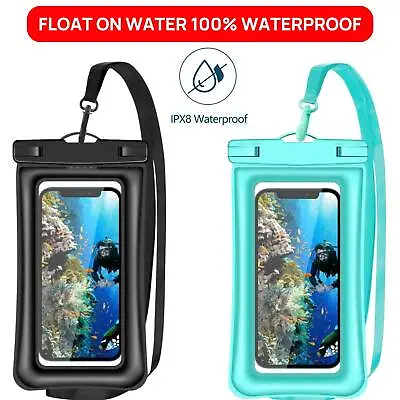 $8.55 • Buy Waterproof Phone Pouch Dry Bag Portable Lanyard For IPhone 15/14/13/12/11/XS/XR