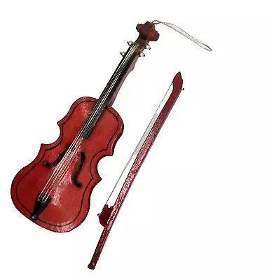 Miniature Violin And Bow • $26