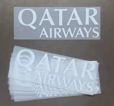 Qatar Airways White Sponsor Barcelona Original Print Nameset • $6.99