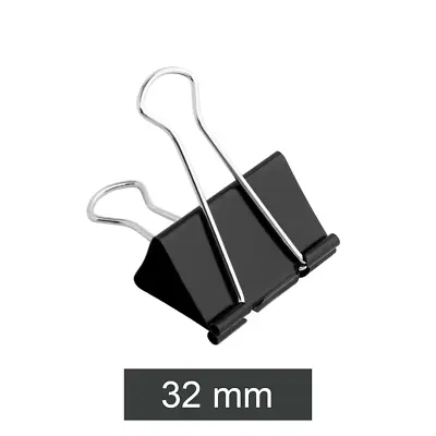 £3.05 • Buy Bulldog Foldback Clips Metal Paper Binder Grip - 32mm