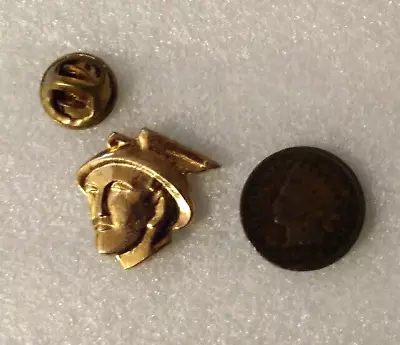 Mercury Head Hat Pin Gold Tone Vintage NOS Hotrod Streetrod Ford Lincoln • $7.50