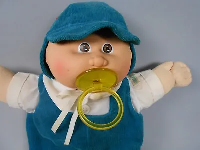 Cabbage Patch Kids Preemie Boy Doll Brown Eyes Pacifier Original Outfit • $40