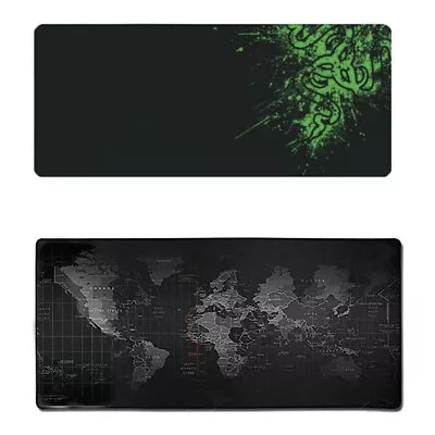 1x LARGE 30x80/30x90cm World Map Mousepad Mouse Pad Mat Gaming Laptop Computer • $16.99